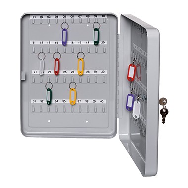 Schlüsselschrank ALCO f. 40 Schlüssel lichtgrau Maße: 16 x 20 x 8 cm (B x H x T)