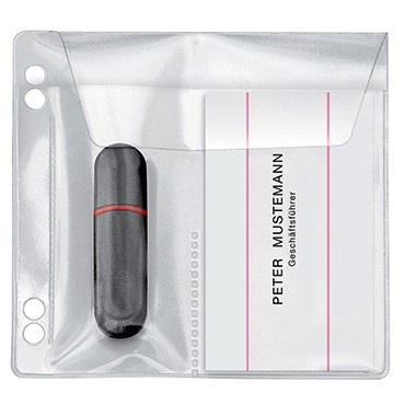 Veloflex USB-Stick Hülle 10x10cm transparent 5 St./Pack