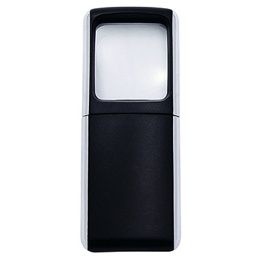 Lupe 3-fach Vergrößerung Kunststoff schwarz Maße: 4,7 x 11,8 x 1,4 cm (B x H x T)