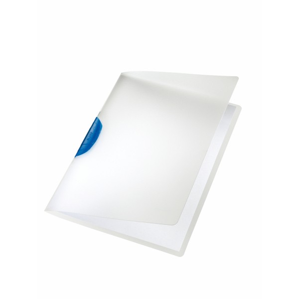 Klemmmappe A4 ColorClip PP transparent Clip blau Maße: 22,2 x 31 cm (B x H), Leitz