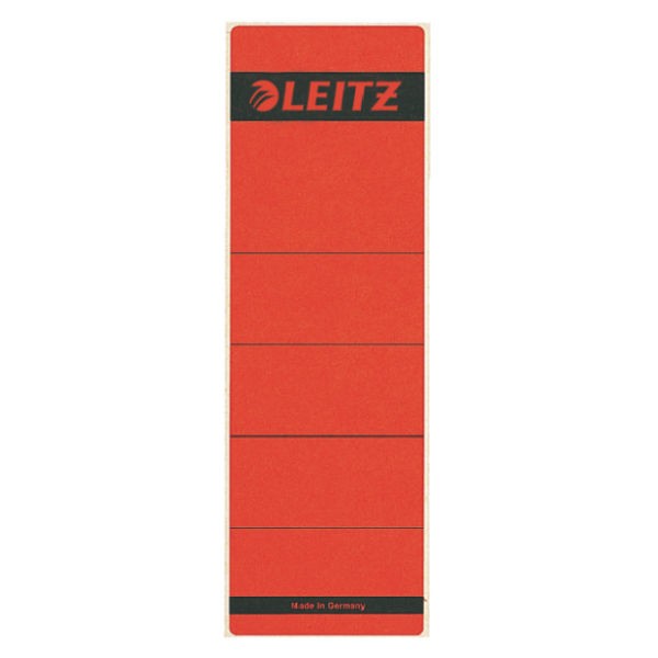 Rückenschilder f.1080 breit/kurz rot 10 St./Pack Maße:61,5x192mm (BxH),selbstklebend