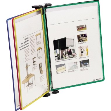 Sichttafelwandhalter Tarifold® DIN A4 5 Sichttafel je 1 x blau, rot, gelb,grün, schwarz Sichttafel