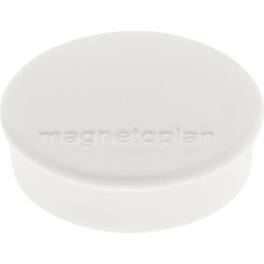 Magnete 24mm Ø Magnetoplan Discofix Hobby weiß Haftkraft 0,3 kg ,10 St./Pack,Werkstoff: Ferrit