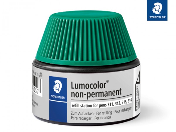 Nachfülltinte Lumocolor non-permanent Tinte grün **Restposten,begrenzte Menge**