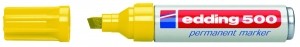 Edding 500 Permanentmarker gelb Nr.05 Keilspitze Strichstärke: 2-7 mm Packung 10 Stück