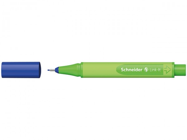 Fineliner Link-It 04 lapis-blue 10 St./Pack Schreibspitze, 0,4 mm Farbe Schaft: hellgrün