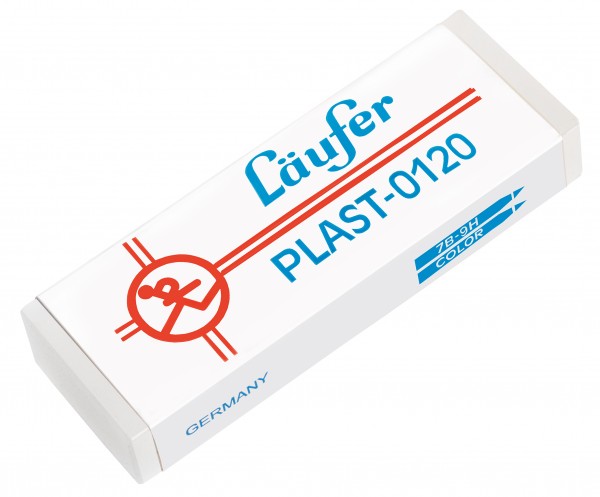 Radierer Läufer 120 plast transparent 2,1x1,2x6,5 cm,für Bleistifte, Buntstifte