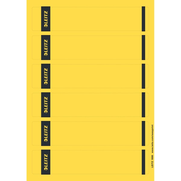 Rüschi f. 1050 schmal/kurz gelb 150 St./Pack Maße: 39 x 192 mm (B x H),selbstklebend