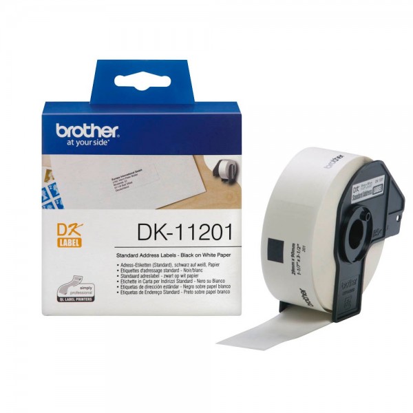 ETIKETTEN 29X90MM BROTHER 400ST/ROLLE EINZELETIKETTEN F.P-TOUCH QL-500/550