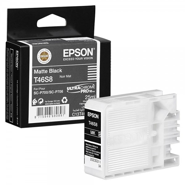 Epson Tintenpatrone T46S8 mattschwarz Inhalt 25ml