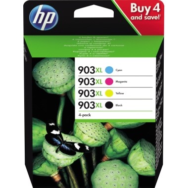 HP Tintenpatrone 903XL Multipack 4 St./Pack schwarz,cyan,magenta,gelb