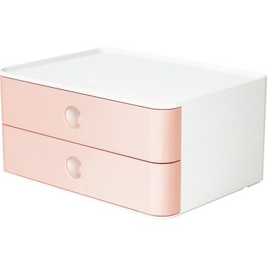 Schubladenbox HAN Smart-Box Plus Allison Gehäuse:snow white,Schublade flamingo rose
