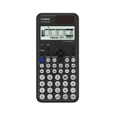 Casio Taschenrechner FX-87DE CW ClassWiz Schulrechner ,schwarz inkl. Hardcase
