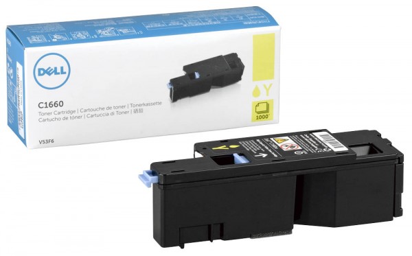 DELL Toner 593-11131 für C1660W gelb Druckseiten ca.1000 Seiten