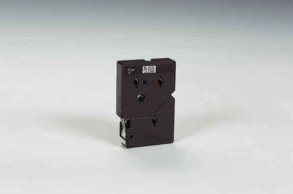 P-touch Kassette TC-B01 12mm schwarz/leuchtorange f. P-touch 2000/3000/5000/500/ii