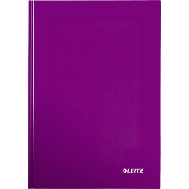 Notizbuch A4 kariert WOW violett metallic