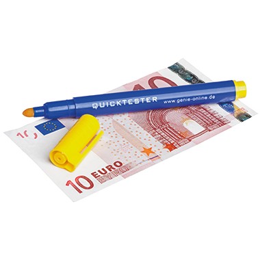 Geldscheinprüfstift GENIE Quicktester Verwendung für Währung: EUR, USD, GBP