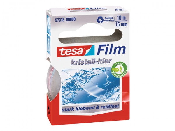 Tesafilm 10mx15mm kristall-klar PP unsichtbar lichtpausfähig, alterungsbeständig, kopierbar