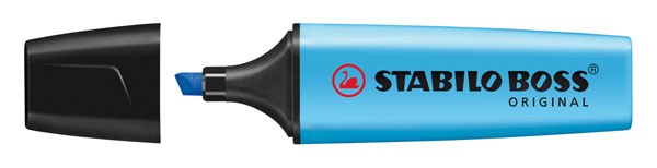 Textmarker STABILO BOSS ORIGINAL blau Nr.31 Keilspitze Strichstärke: 2-5 mm