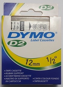 Bänder Dymo 61210 12mmx10m transparent für 6000