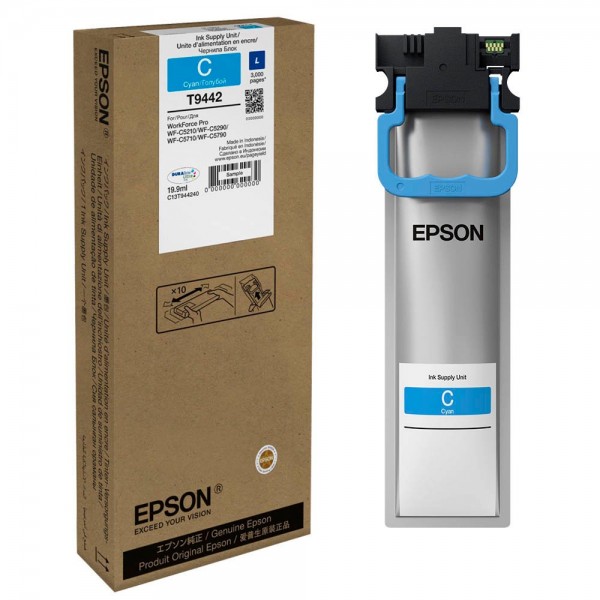 Epson Tintenpatrone T9442L cyan Druckleistung ca. 3000 Seiten ,Inhalt 19,9 ml