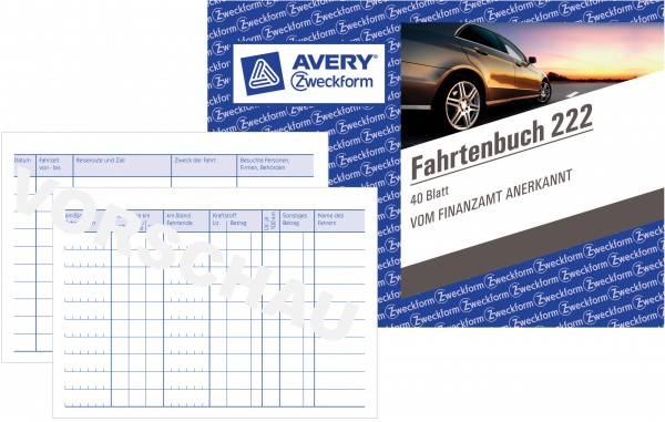 Zweckform Fahrtenbuch A6 quer 40 Blatt