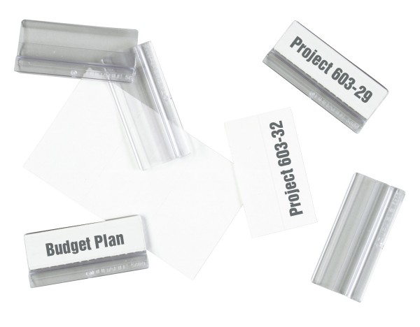 SICHTTAFEL REITER 58MM (B) TRANSPARENT AUFSTECKBAR MIT BESCHRIFTUNGSSCHILD / 10 ST./PACK