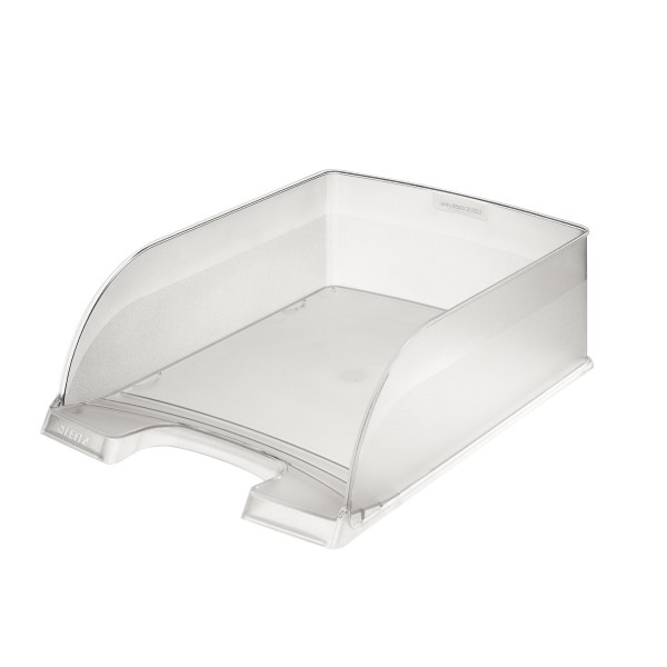 Ablagekorb A4 Leitz Jumbo Plus frost transparent Format: 255 x 103 x 360 mm