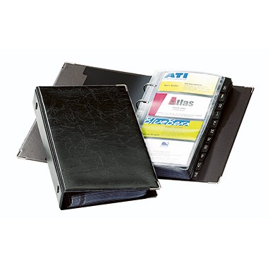 Visitenkartenringbuch VISIFIX 238301 schwarz Maße: 14,5 x 25,5 x 3 cm (B x H x T)