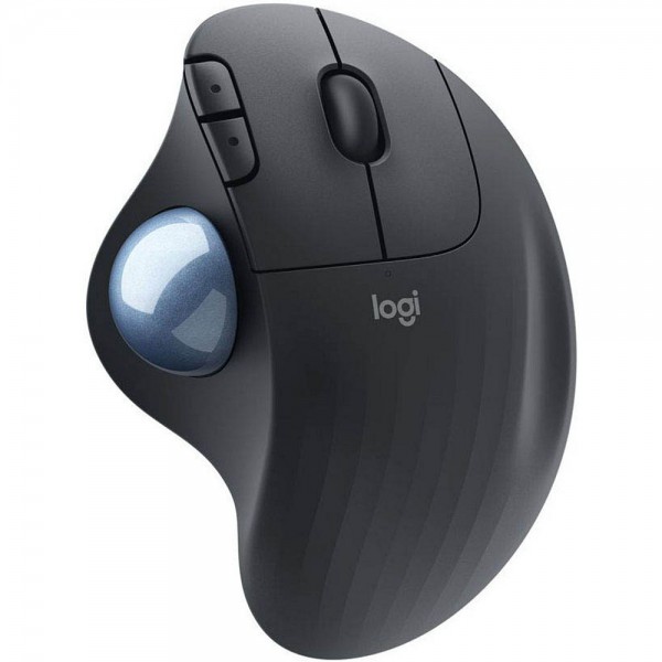 Maus Logitech ERGO M575 Business Trackball Rechtshänder, graphit , kabellos