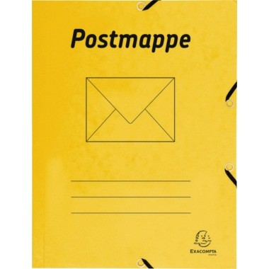 Sammelmappe A4 Exacompta Postmappe gelb Grammatur: 425 g/m²