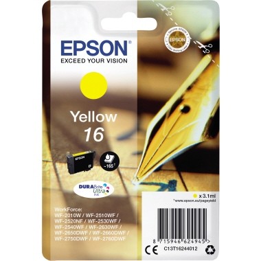 Epson Tintenpatrone 16 gelb Inhalt: 3,1 ml