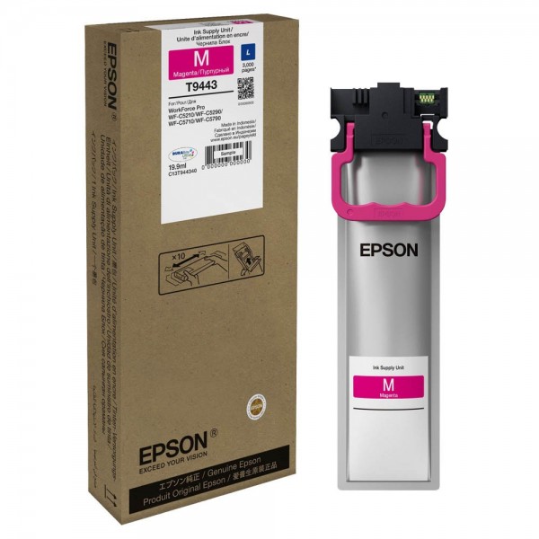Epson Tintenpatrone T9443L magenta Druckleistung ca. 3000 Seiten ,Inhalt 19,9 ml
