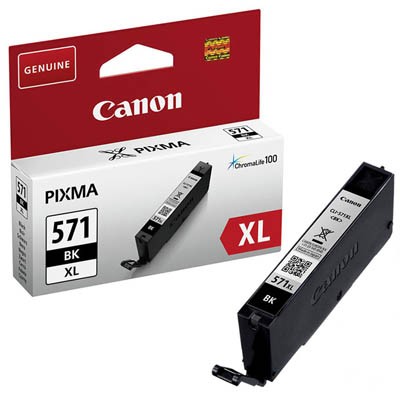 Canon Tintenpatrone CLI571XLBK schwarz Druckseiten: ca. 4.425 Seiten, Inhalt: 11 ml