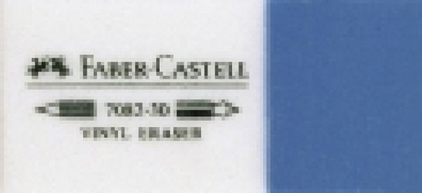 Radierer Faber Castell KOMBI 7082-30 weiß/blau 42X19X12MM