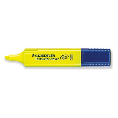 Textmarker STAEDTLER Textsurfer classic 364 gelb Strichstärke: 1-5 mm, Keilspitze