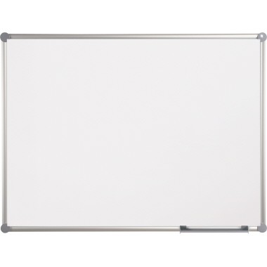 Whiteboard 150x100cm 2000 MAULpro emailliert weiß magnethaftend,Rahmen Aluminium,mit Ablageschale
