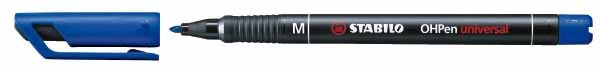 OHP-Stift Universal &quot;M&quot; 1mm permanent blau