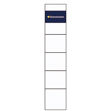 Rückenschild schmal/kurz 30x190mm weiß 10 St./Pack Einsteckrückenschilder,handschriftlich