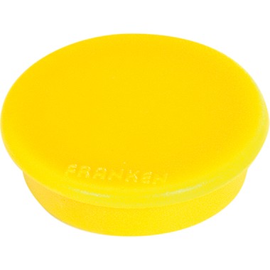 Magnete 24mm Ø Franken gelb 10 St./Pack Haftkraft 0,3 kg