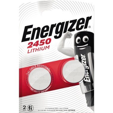Batterie Knopfzelle CR2450 Energizer 3V 2 St./Pack