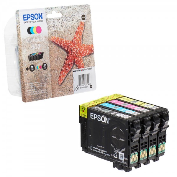 Epson Tintenpatrone 603 Multipack 4 St./Pack Farbe schwarz,cyan,magenta,gelb