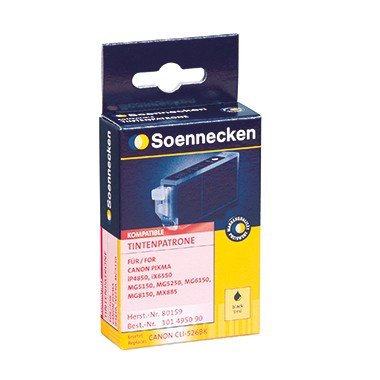 SOENNECKEN TINTENP.KOMPATIBEL CLI 526 SCHWARZ INHALT 9 ML