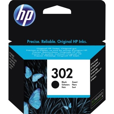 HP Tintenpatrone 302 schwarz Druckseiten ca. 190 Seiten, Inhalt: 3,5 ml