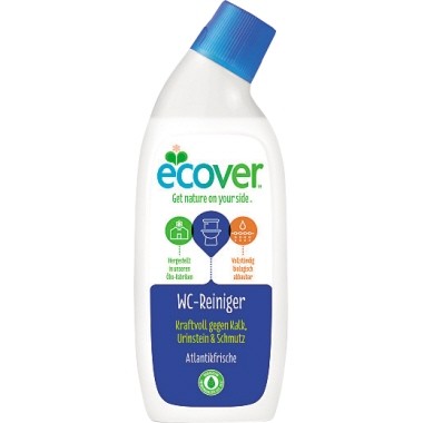 WC-Reiniger Ecover Atlantikfrische Inhalt: 0,75 l biologisch abbaubar,pH-Wert: 3 , Flasche