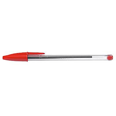 Kugelschreiber BIC Cristal 0,4 mm rot Kappenmodell,dokumentenecht