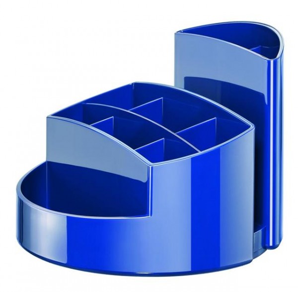 Schreibtischköcher Rondo HAN dunkelblau 105x140x140 mm