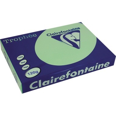 Kopierpap. A4 120g/m² grün Clairalfa 250 Bl./P Trophée Clairfontaine , Universalpapier
