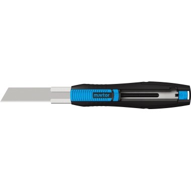 Cutter 18mm Martor Secunorm 380 schwarz/cyan Softgrip