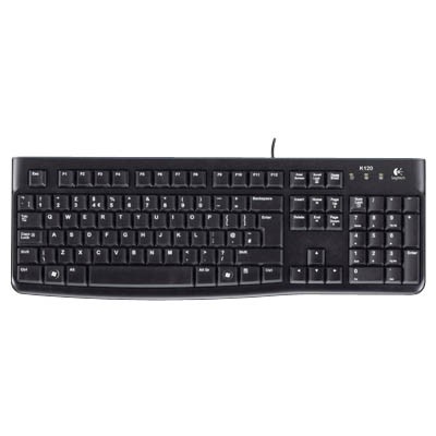 Tastatur Logitech K120 schwarz QWERTZ